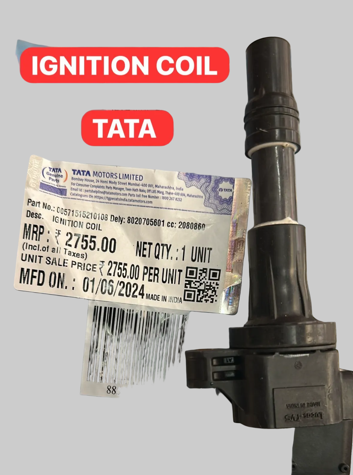 Tata Ignition Coil Altroz Curvv Nexon Punch | 571515210106