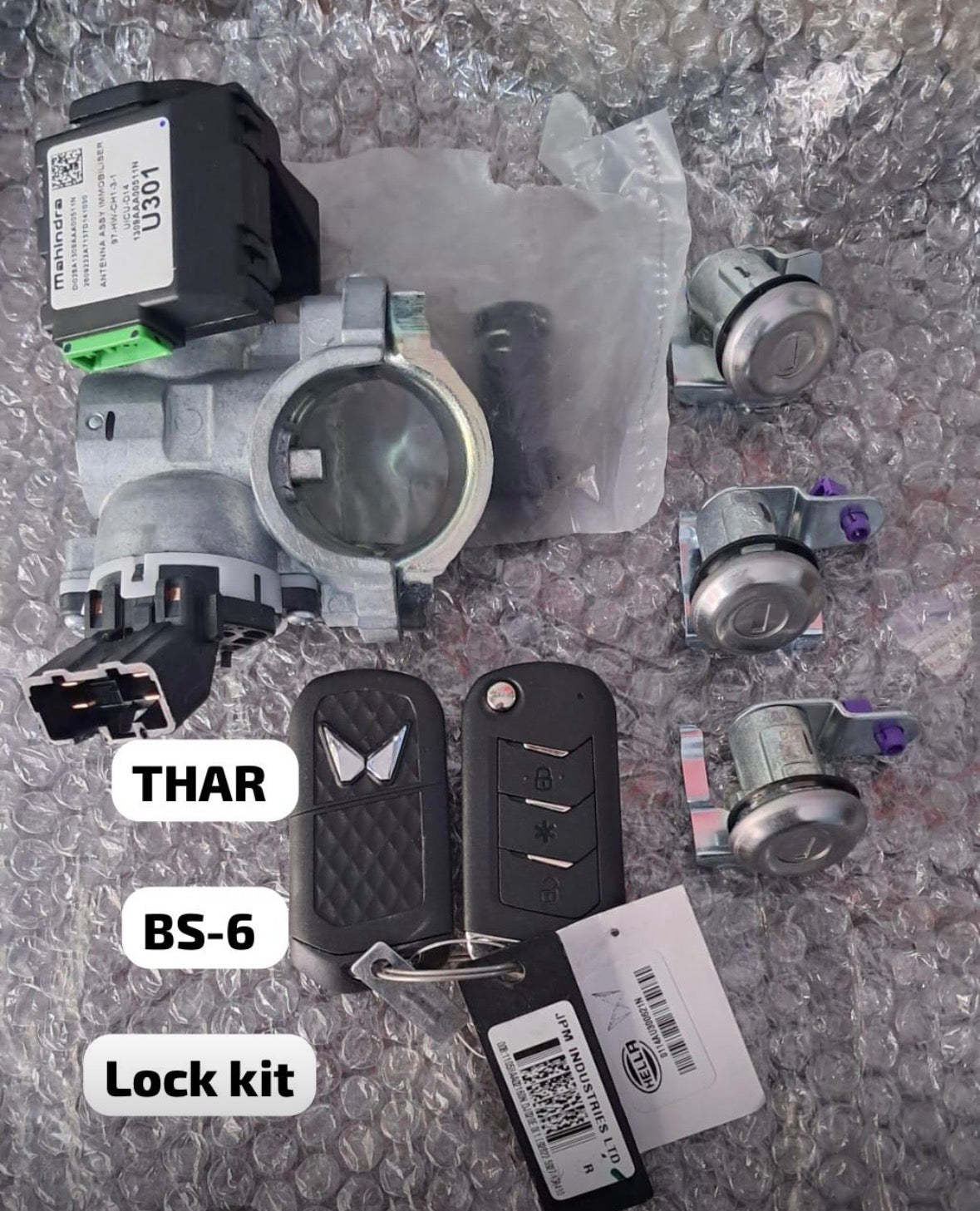 Mahindra Thar BS6 Ignition Switch Lock Set | Replacement Lock Kit
