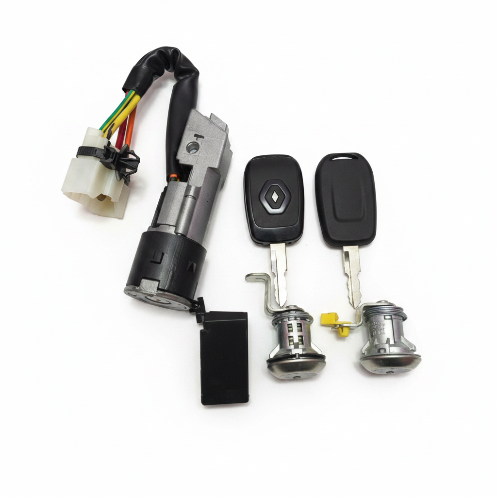 Renault Kwid Lock Set with ID 4A Key | Complete Ignition & Door Lock Kit