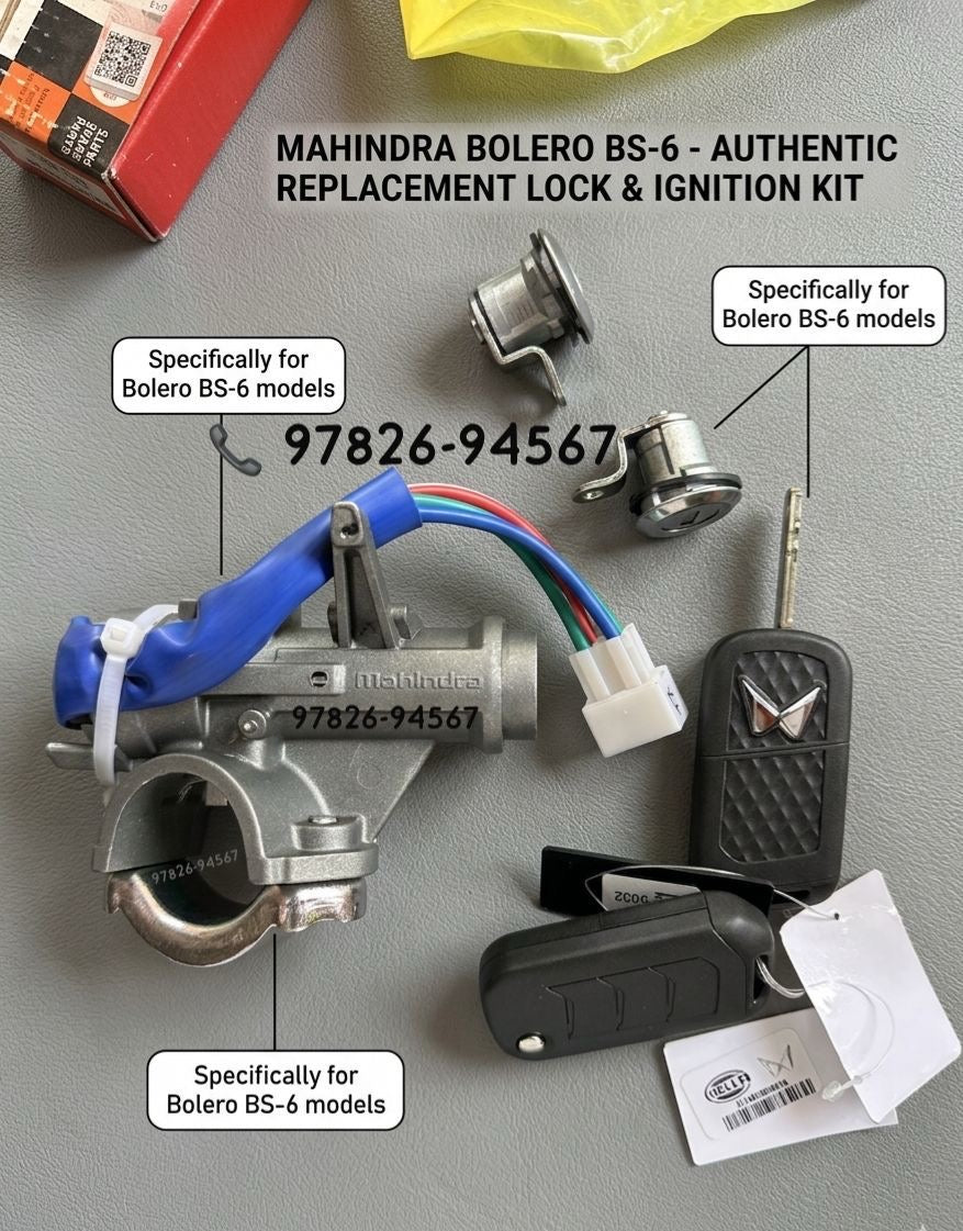 Mahindra Bolero BS6 Ignition Switch Lock Set