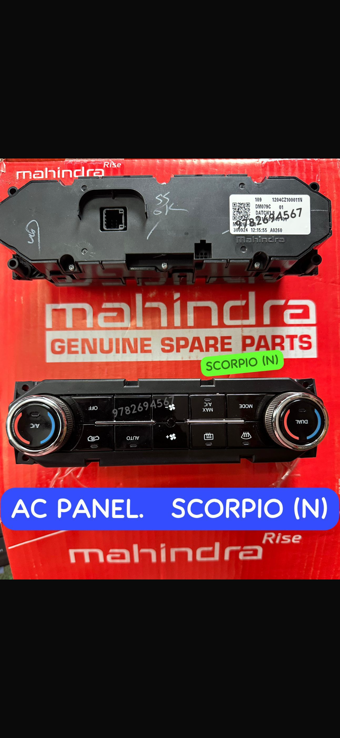 Mahindra Scorpio N AC Control Panel | HVAC Climate Control Panel