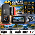 Ultra 4K Dual Camera Car Dash Cam Front & Rear View Recorder