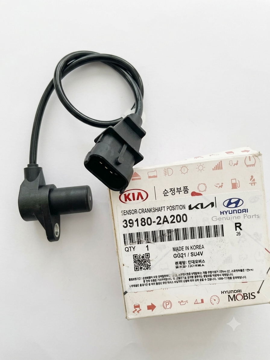 Genuine Hyundai Kia Crankshaft Position Sensor | OEM Part No. 39180-2A200 (I-20)