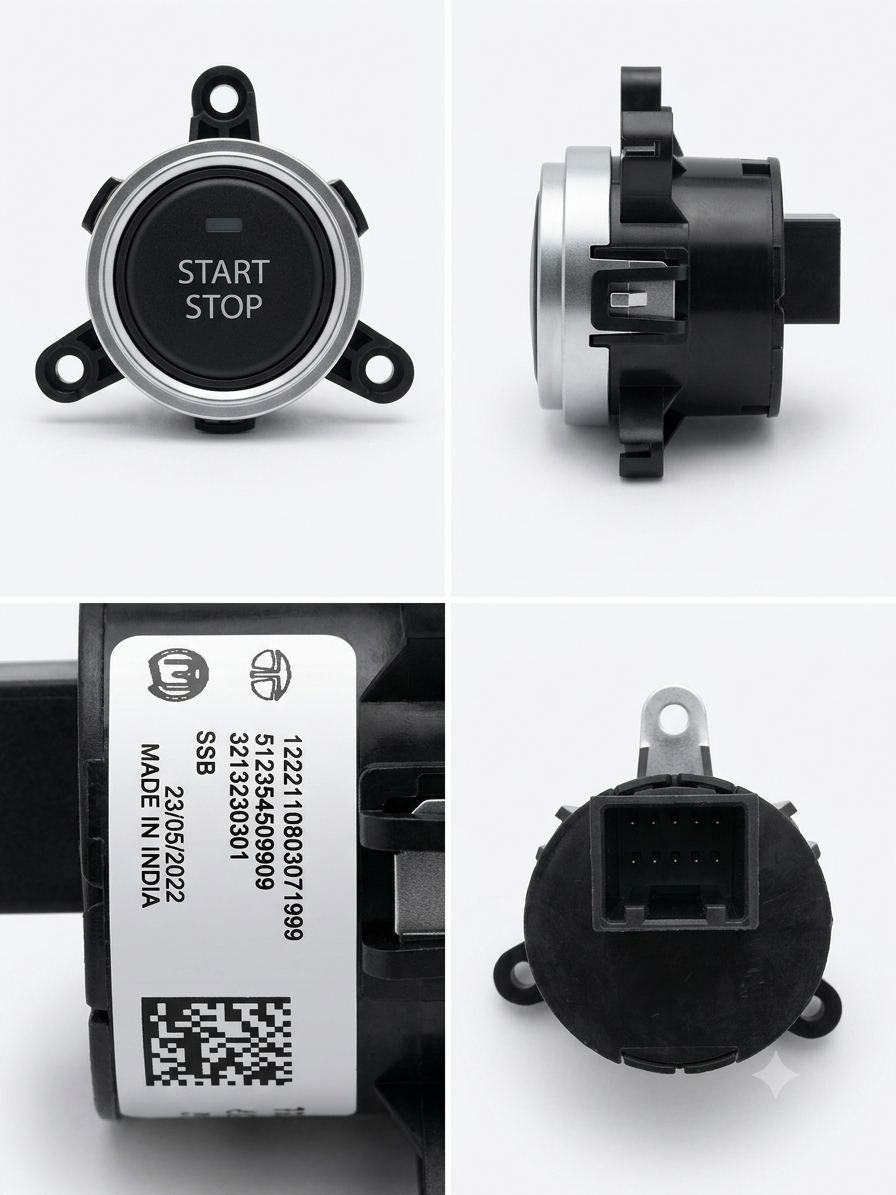 TATA Engine Start Stop Push Button Switch | Part No. 1222110803071999