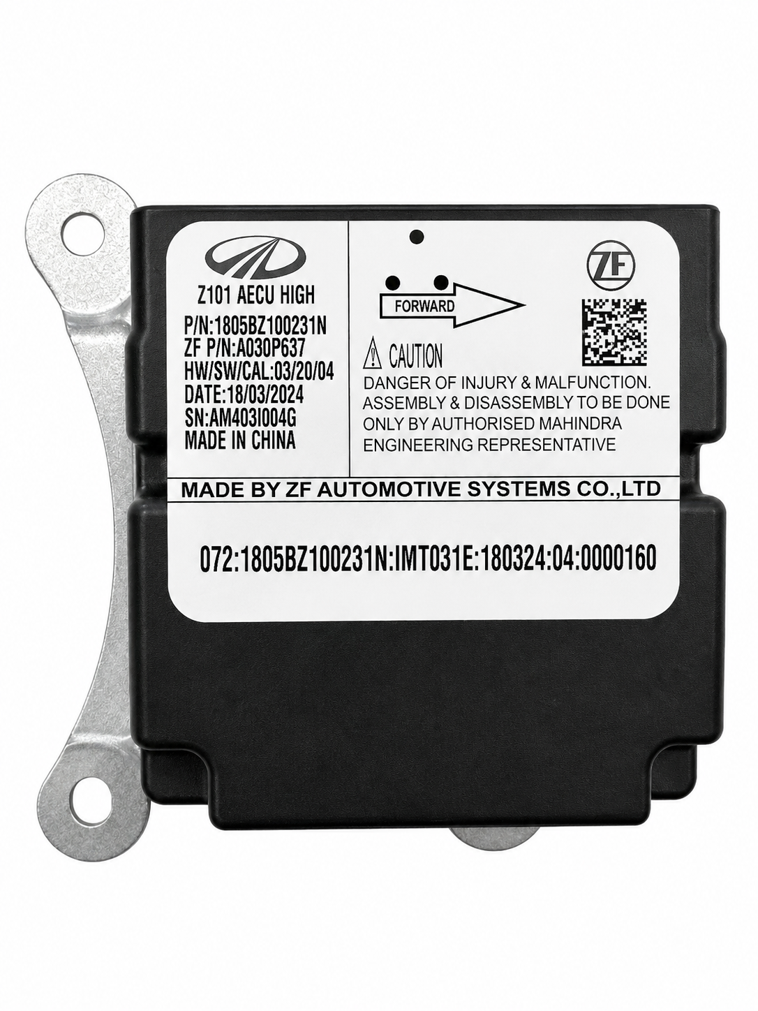Mahindra Scorpio N Airbag Module | SRS ECU | 1805BZ100231N