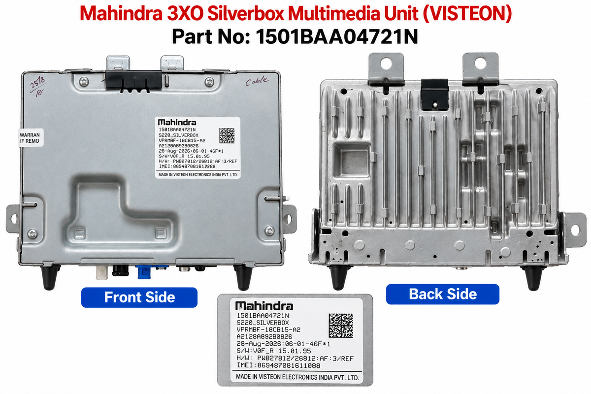 Mahindra XUV 3XO Silver Box | Cockpit Domain Controller | 1501BAA04721N