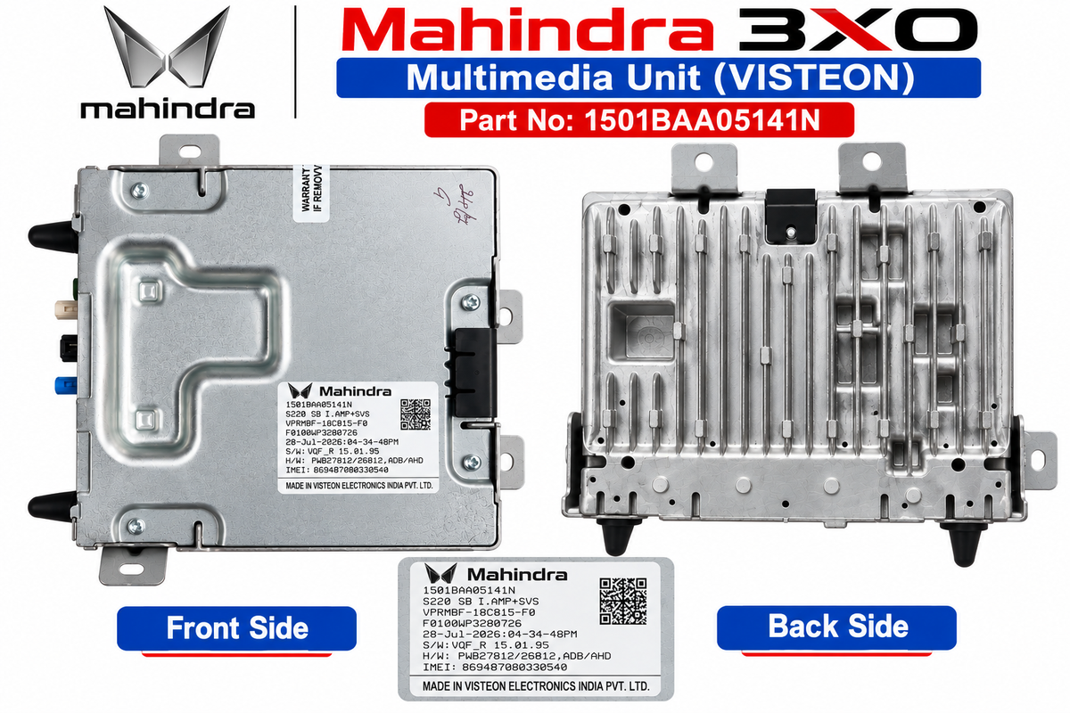 Mahindra XUV 3XO Silver Box | Cockpit Domain Controller | 1501BAA05141N