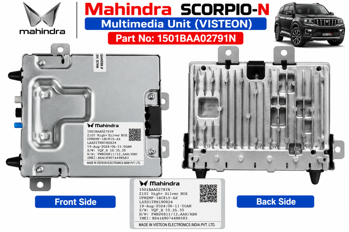 Mahindra Scorpio N Silver Box | Cockpit Domain Controller | 1501BAA02791N