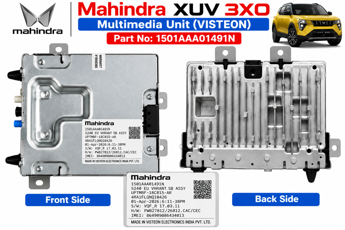 Mahindra XUV 3XO Silver Box | Cockpit Domain Controller | 1501AAA01491N