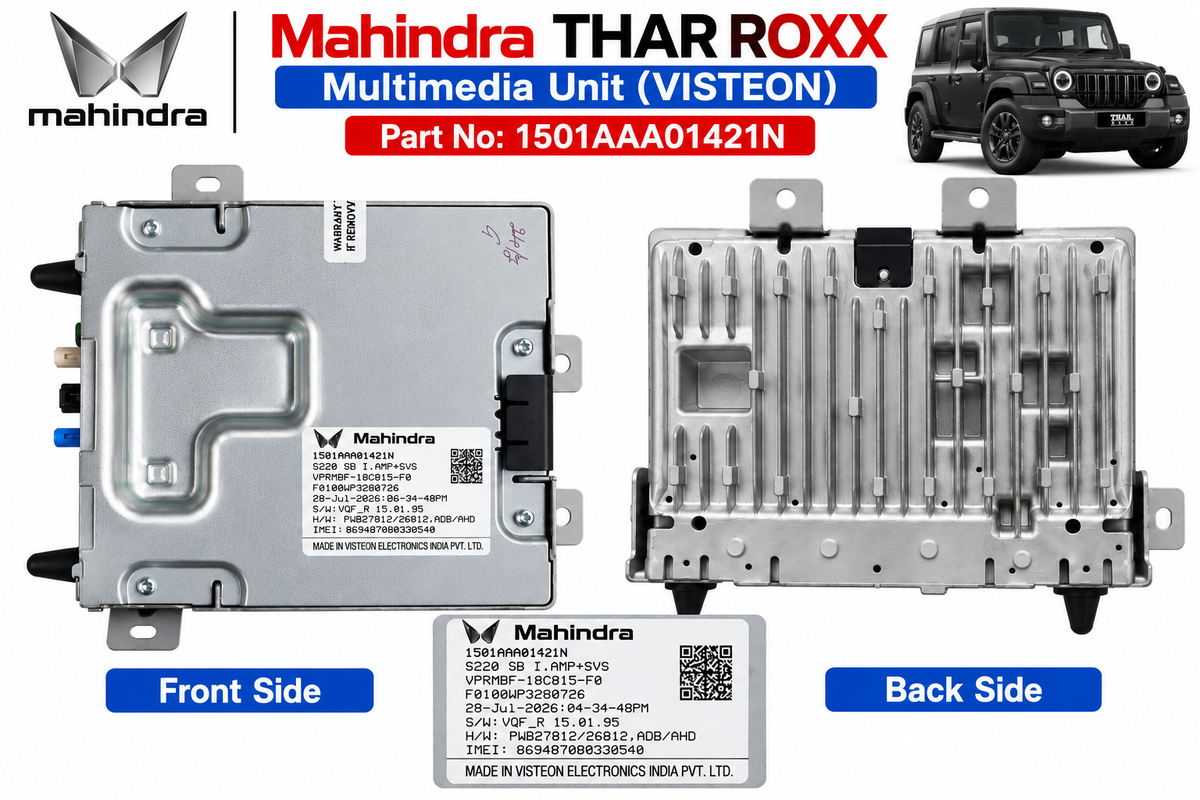 Mahindra Thar ROXX Silver Box | Cockpit Domain Controller | 1501AAA01421N