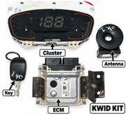 Renault Kwid ECM Kit Complete Set | ECM + Immobilizer + Meter + Key