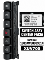 Mahindra XUV700 Center Facia Switch Assembly | 1803AW600301N