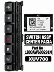 Mahindra XUV700 Center Facia Switch Assembly | 1803AW600291N