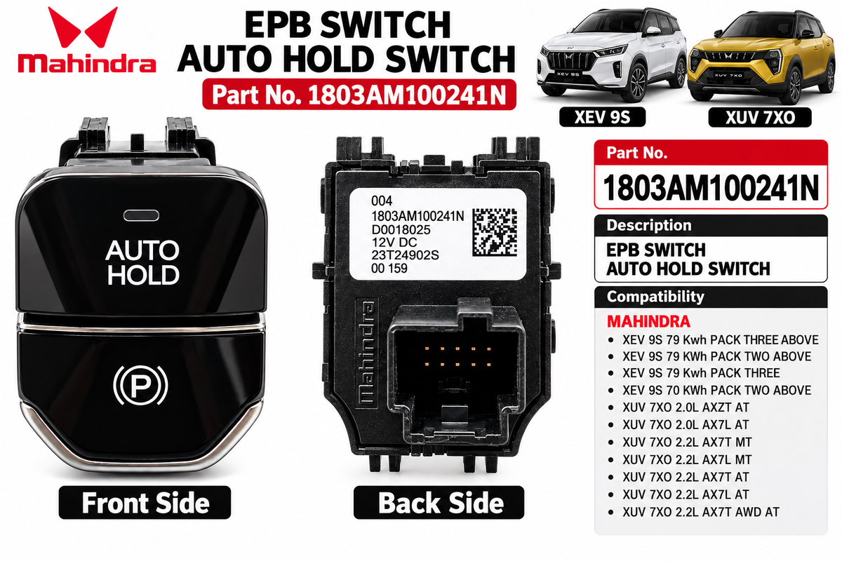 Mahindra XUV700 / XEV 9S EPB Auto Hold Switch | 1803AM100241N