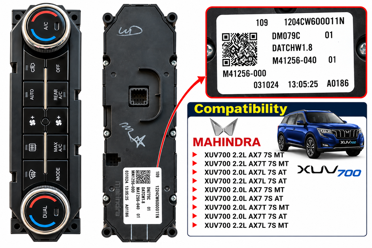 Mahindra XUV700 AC Control Panel | 1204CW600011N