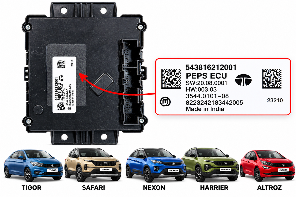 TATA Smart Key Module | PEPS Unit | 543816212001 | Safari, Harrier, Nexon, Altroz & Tigor
