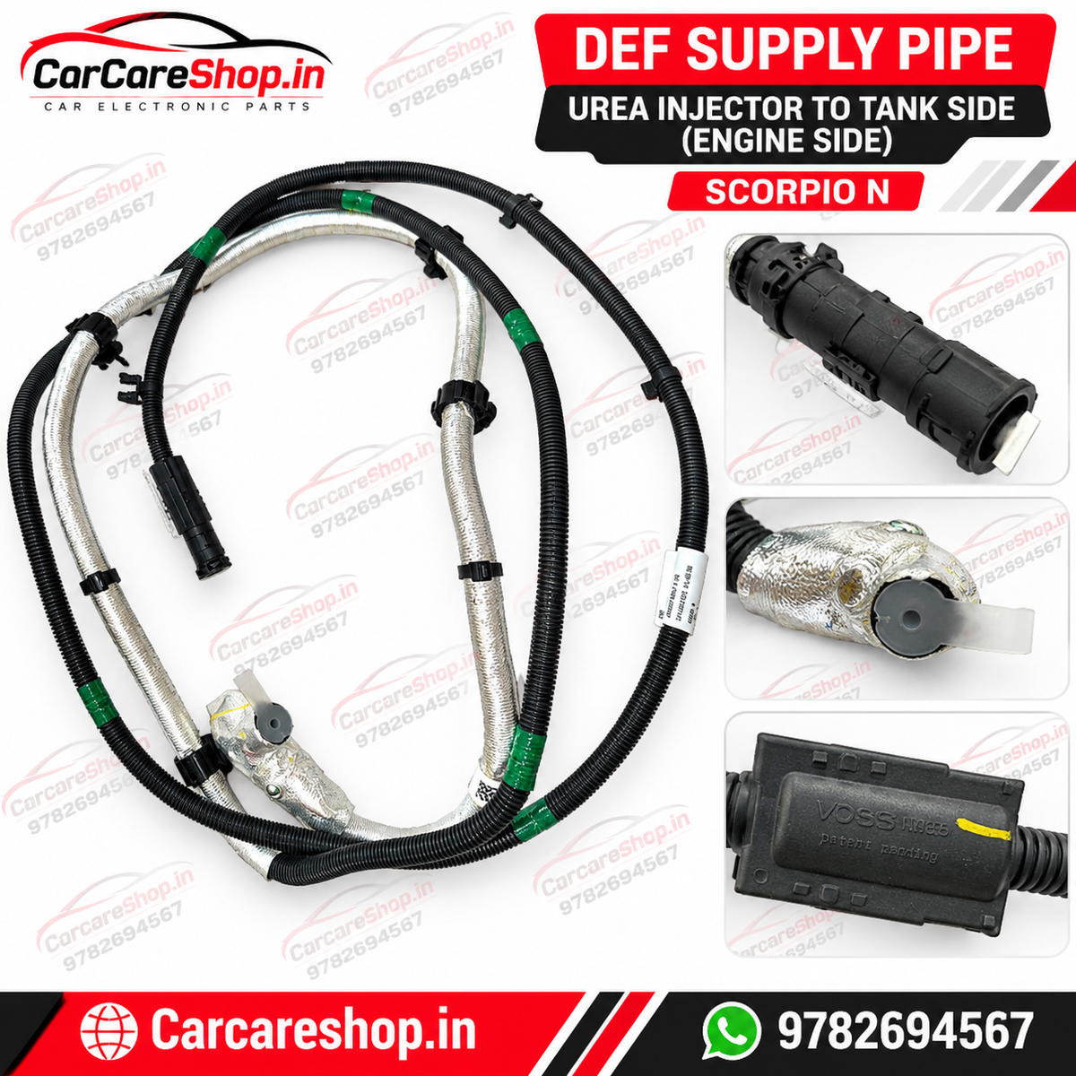 Mahindra Scorpio N DEF Supply Pipe | Urea Injector to Tank Side | Engine Side